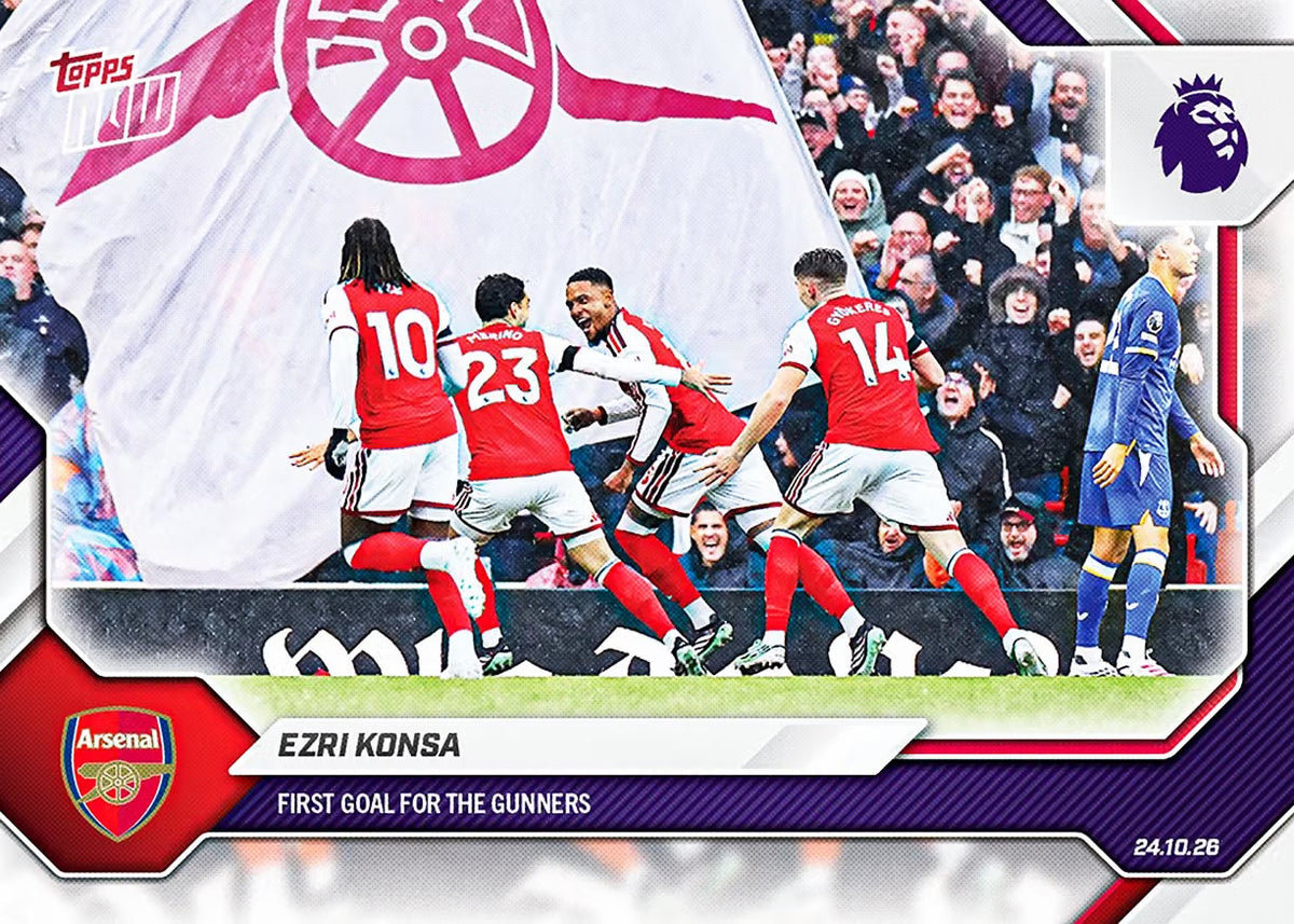 Ezri Konsa 2026-27 Premier League Topps NOW Card 55 - Base