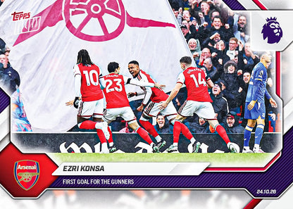 Ezri Konsa 2026-27 Premier League Topps NOW Card 55 - Base
