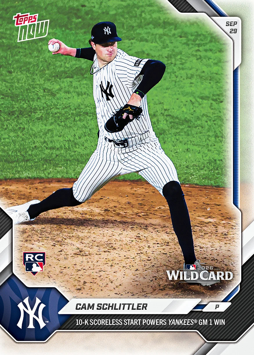 Project Mozi Breaks – Group Order #247 Cam Schlittler - 2026 MLB Topps NOW®️ - Card 738