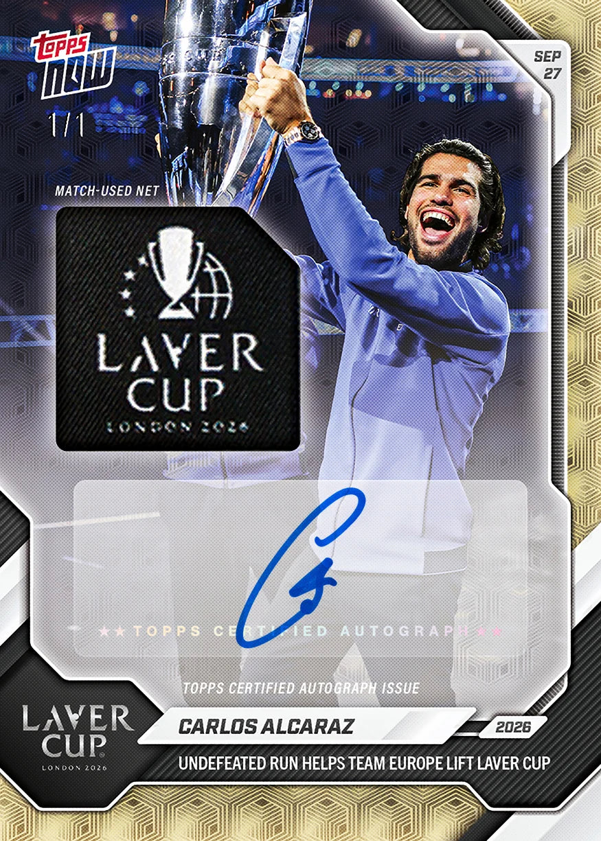 Project Mozi Breaks – Group Order #246 Carlos Alcaraz - 2026 Topps NOW® Tennis - Card 27