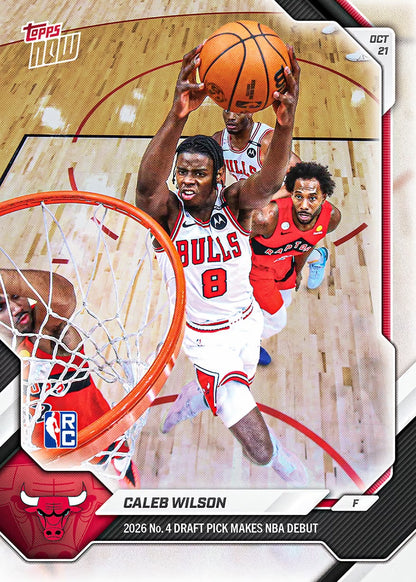 Caleb Wilson - 2026-27 NBA Topps NOW - Card 9 base card