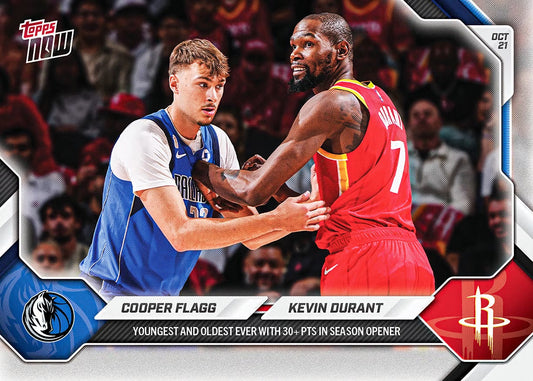 Cooper Flagg / Kevin Durant - 2026-27 NBA Topps NOW - Card 15