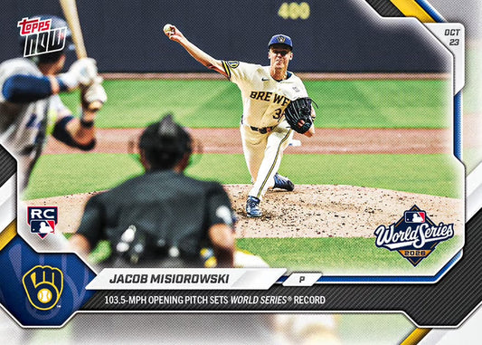 Jacob Misiorowski - 2026 MLB Topps NOW - Card 811 base card