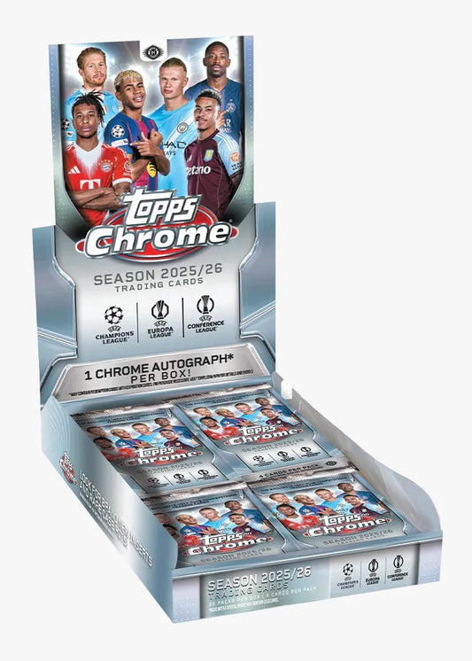 Project Mozi Breaks – Private Break - 2025-26 Topps UEFA Club Competitions Chrome UCC Soccer Hobby Box (1 Box)