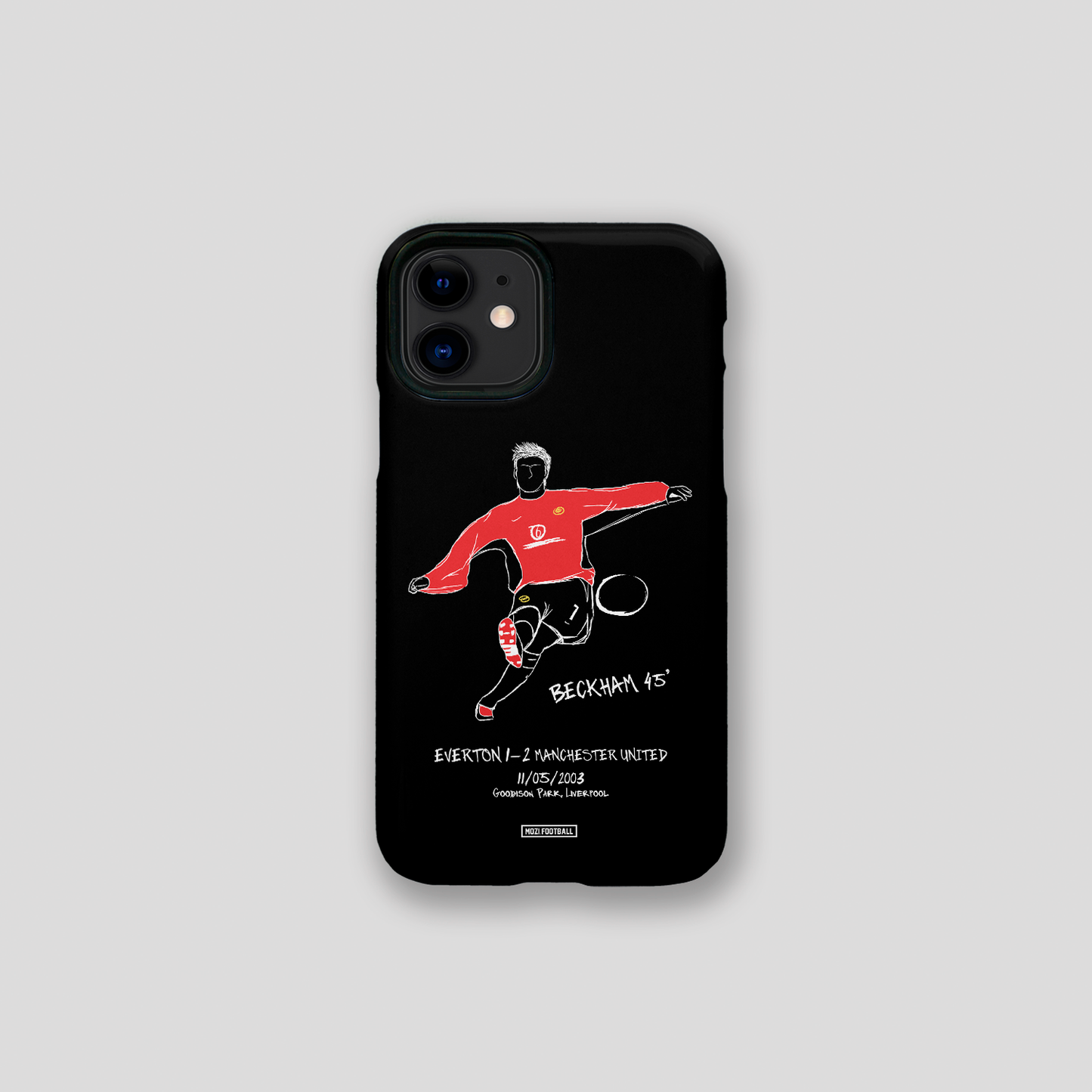 David Beckham Free Kick Hand Sketched Phone Case
