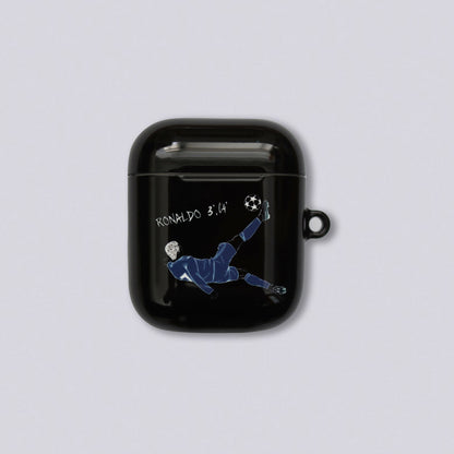 Cristiano Ronaldo Overhead Kick Hand Sketched AirPods Case